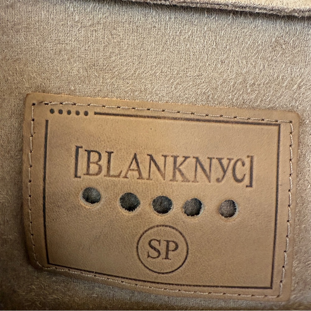 BlankNYC Tan Faux Suede Moto Jacket Womens SP Petite - Picture 7 of 9